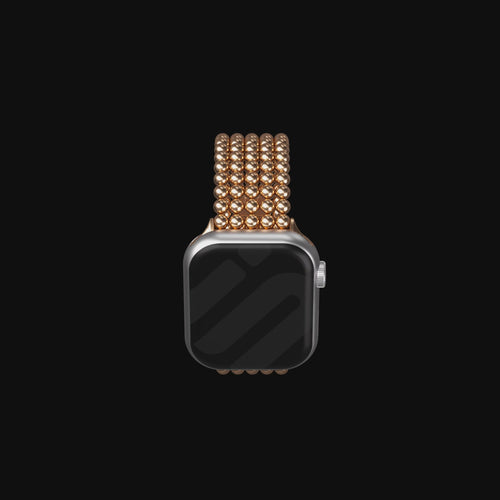 Apple Watch Beaded Steel Strap (Silver)