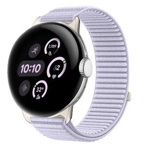 Google Pixel Watch 3 - 41mm Wave Nylon Strap (Light Purple)