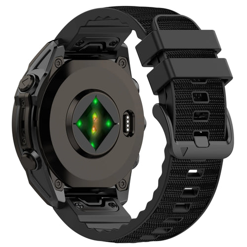 Garmin Quatix 8 Pro - 47mm Hybrid Nylon Strap (Black)