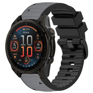 quickfit hybrid leather band grey