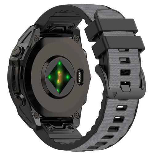 Garmin Quatix 8 Pro - 47mm Hybrid Nylon Strap (Light Grey)