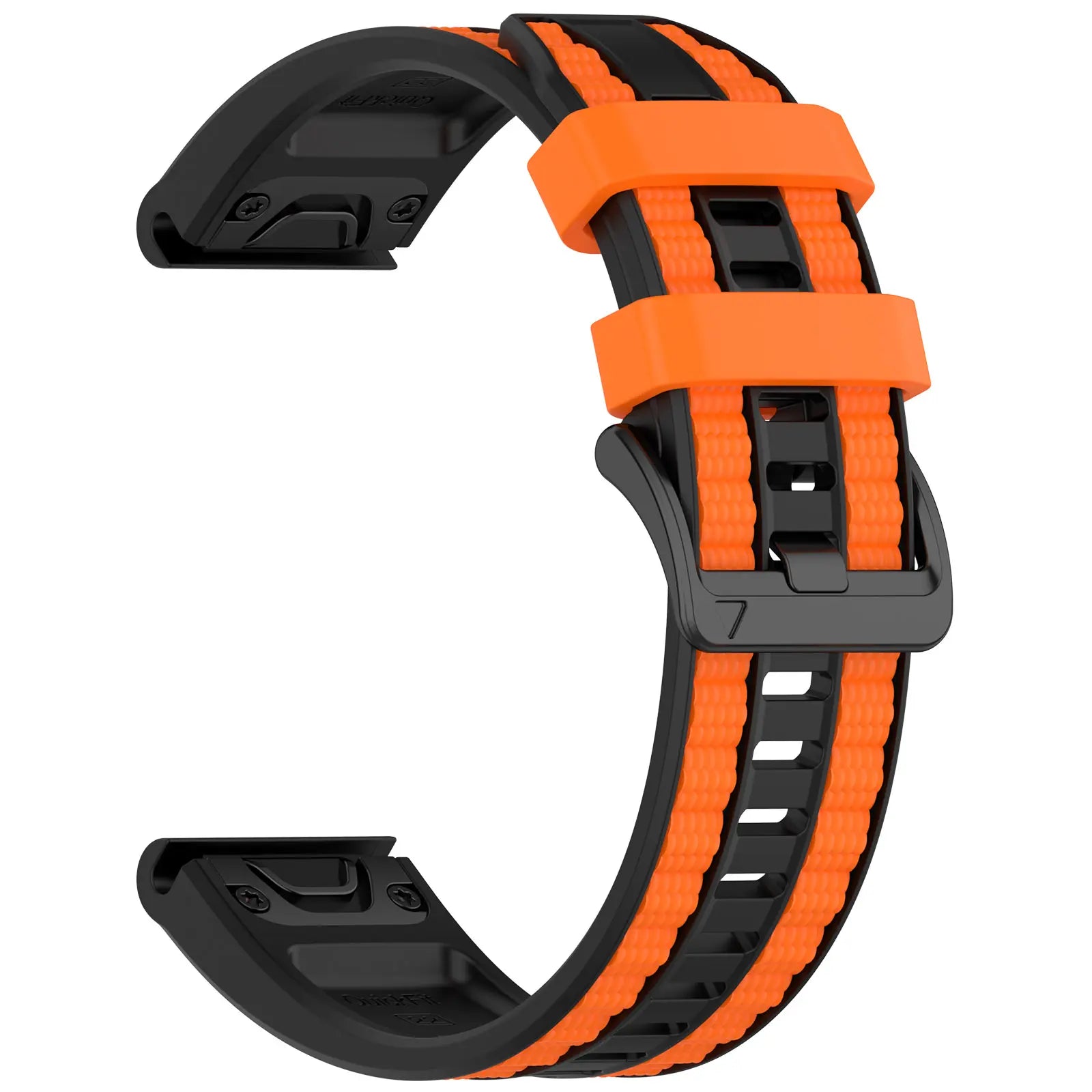 Garmin Forerunner 945 Sport Grain Strap - Black/Orange