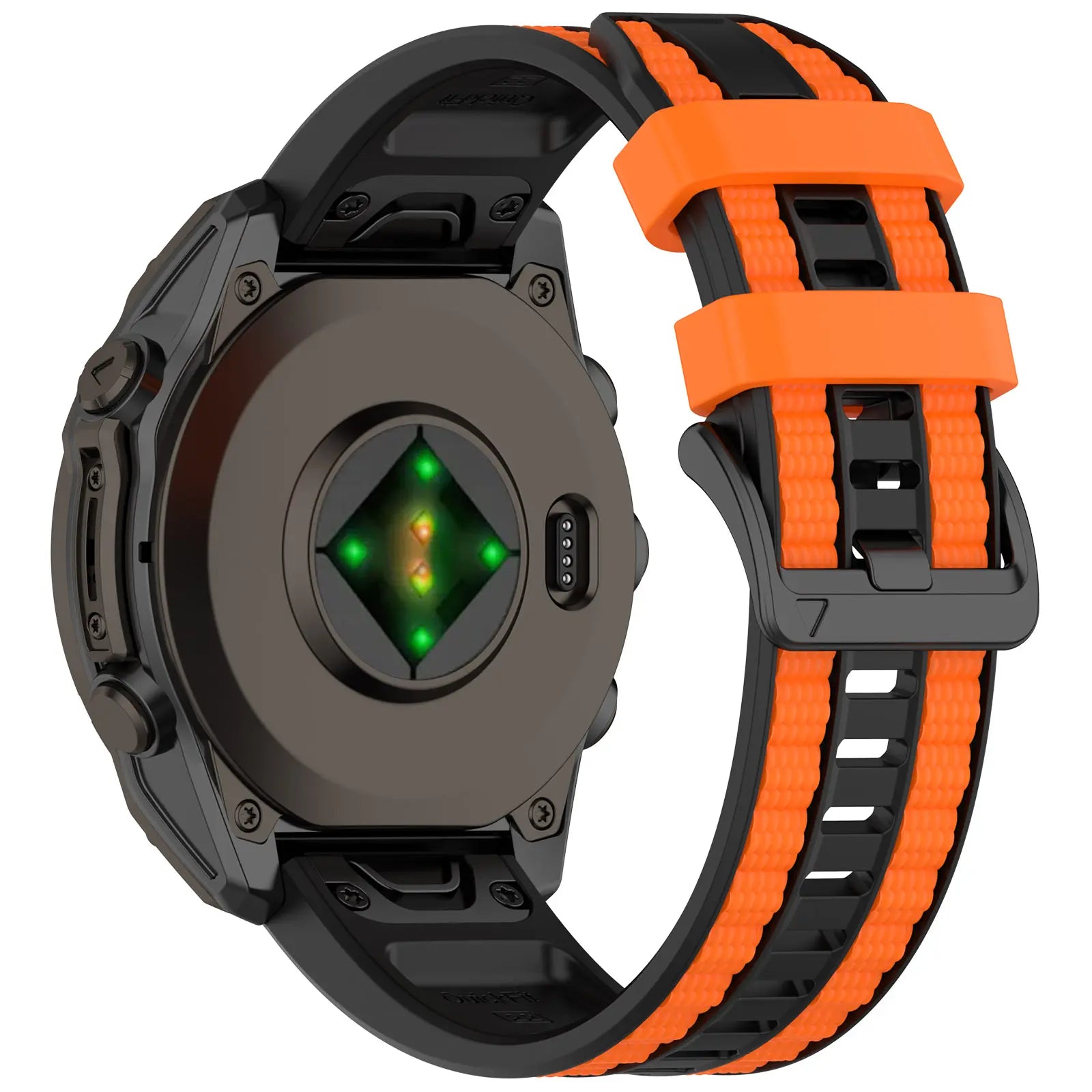 Garmin Descent MK2 Sport Grain Strap (Black/Orange)