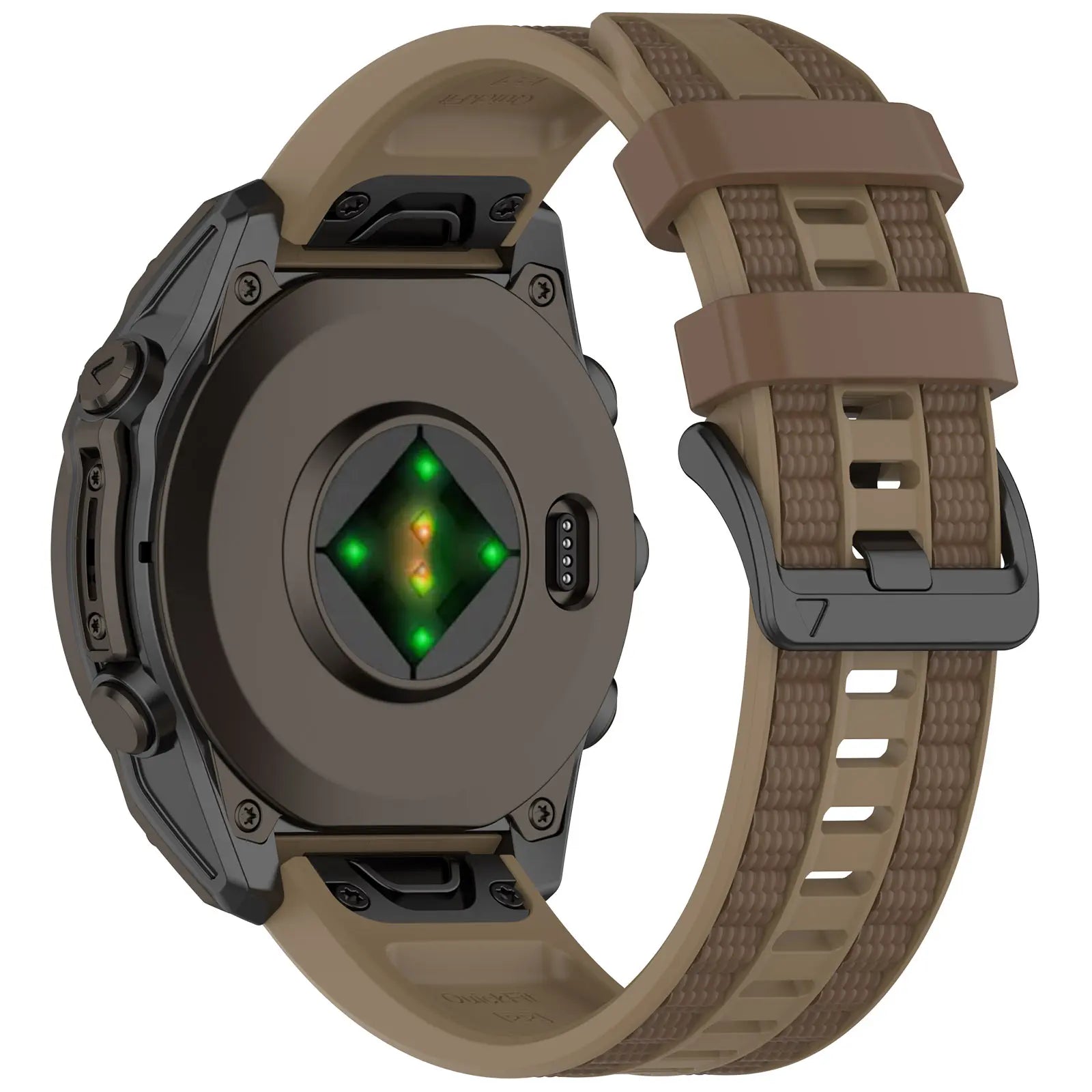 Garmin Quatix 5/6/7 Sport Grain Strap (Khaki/Brown)