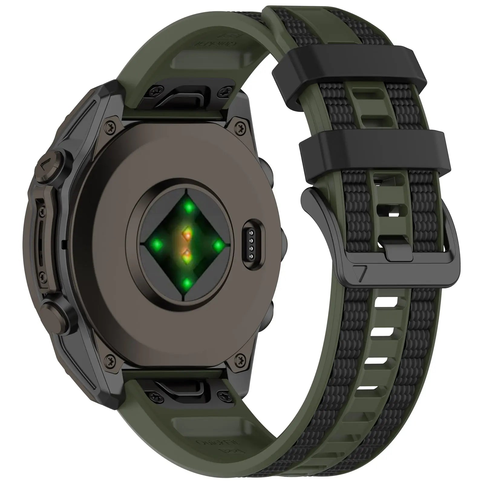 Garmin Quatix 5/6/7 Sport Grain Strap (Army Green/Black)