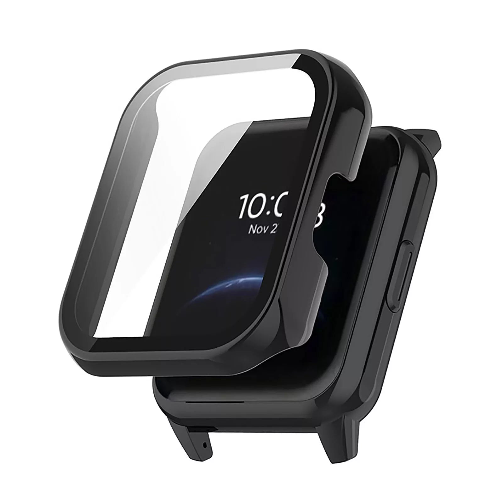 Realme Watch 2 PC Case with Glass (Black)