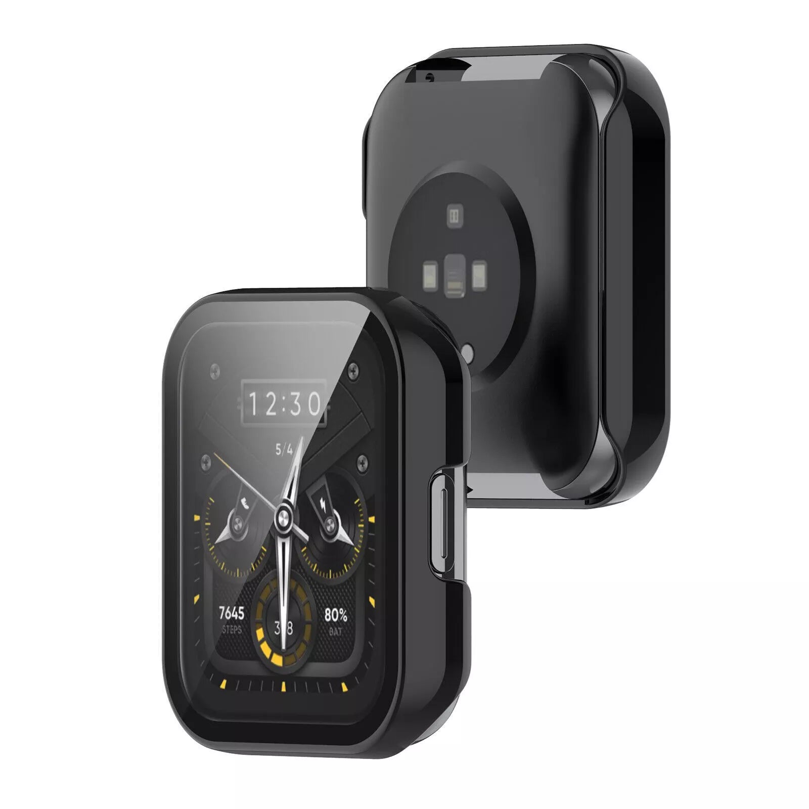 Realme Watch 2 Pro PC Case with Glass (Black)