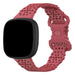 Fitbit Sense 2 Patterned Silicone Strap (Red)