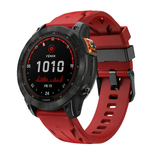 Garmin Quatix 8 Pro - 47mm Race Silicone Strap (Red)