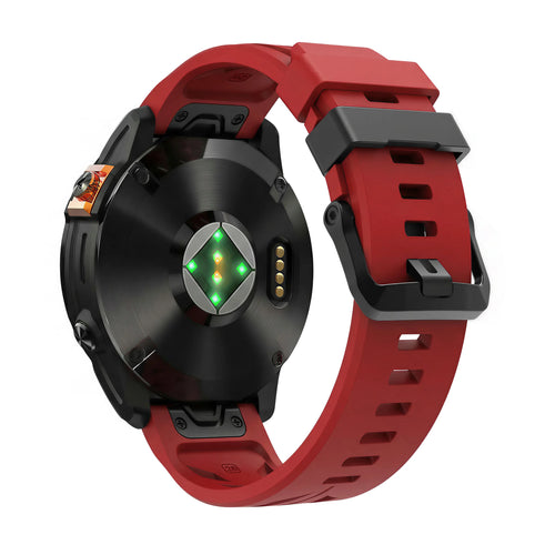 Garmin Quatix 8 Pro - 47mm Race Silicone Strap (Red)