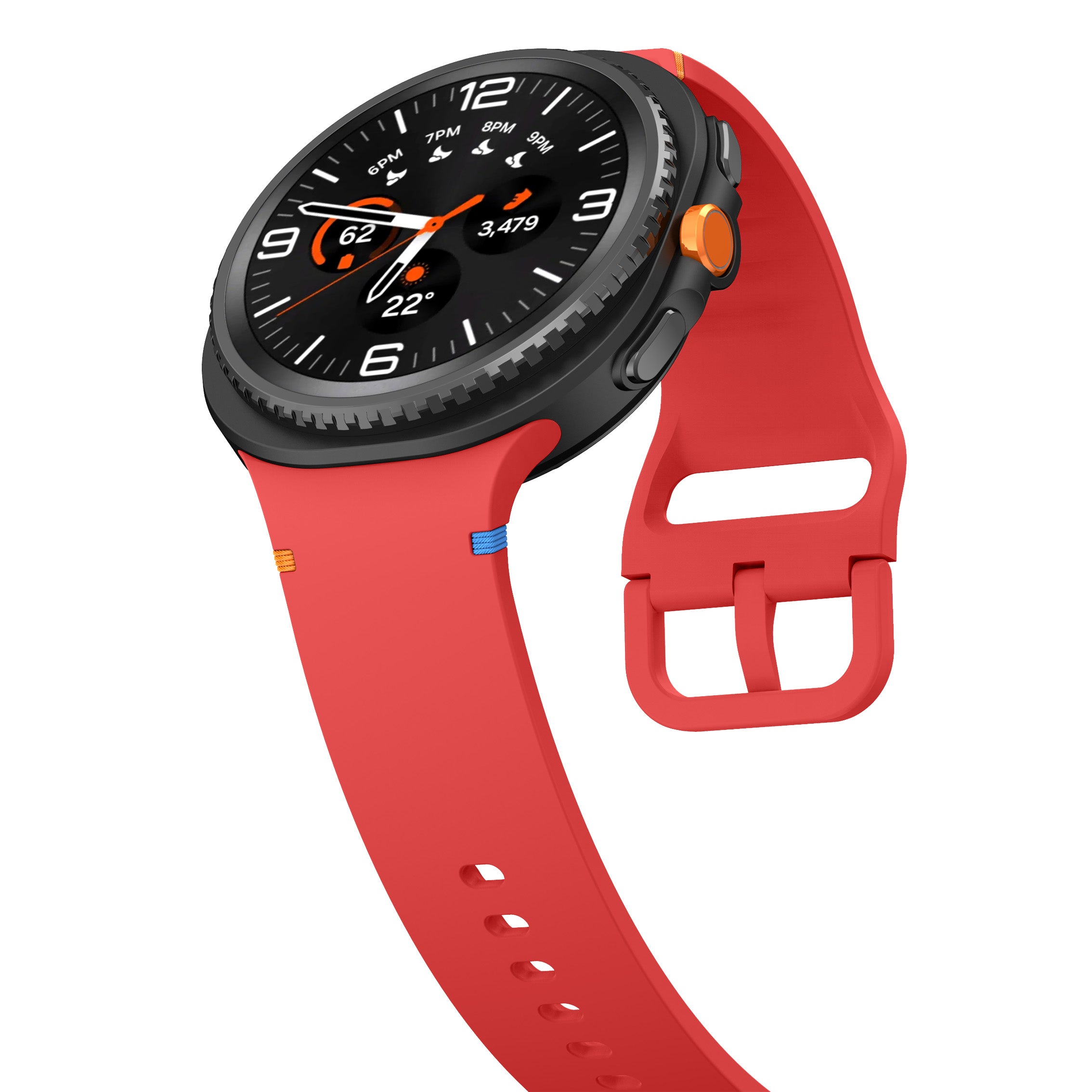 Samsung Galaxy Watch 8 Classic Silicone Strap (Red)