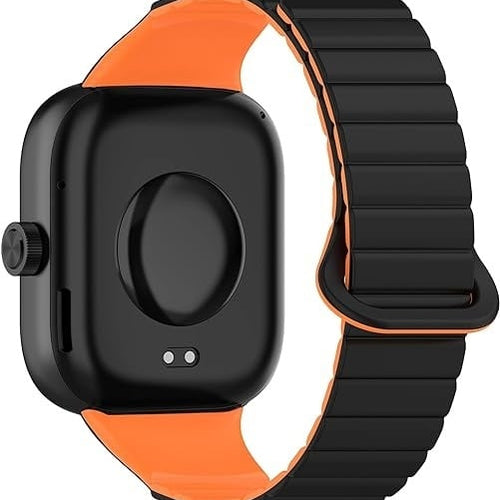 Xiaomi Smart Band 9 Pro Magnetic Silicone Band (Black/Orange)
