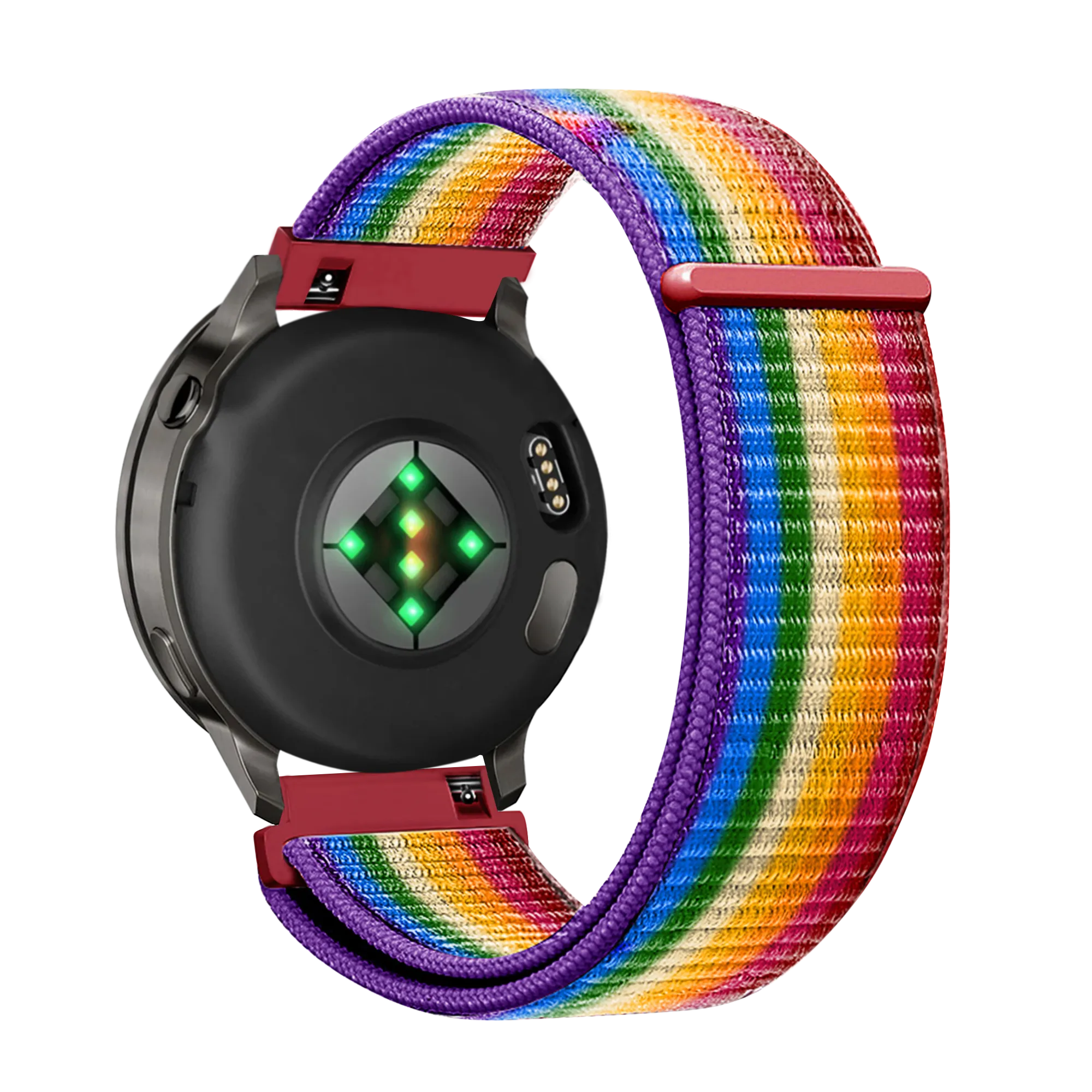 Bandz Garmin Venu 4 - 41mm Nylon Loop Strap (Rainbow)