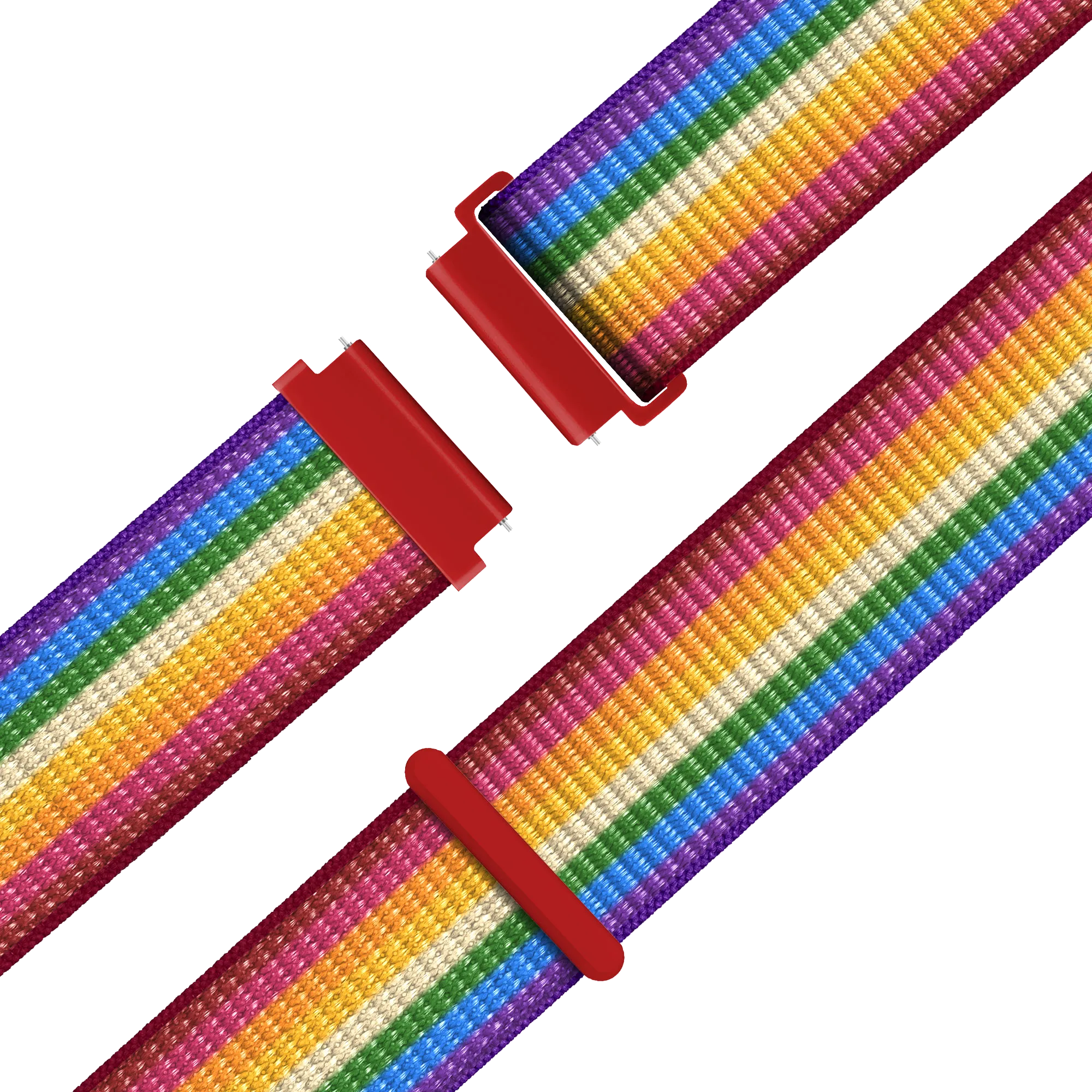 Bandz Garmin Vivoactive 4s Nylon Loop Strap (Rainbow)