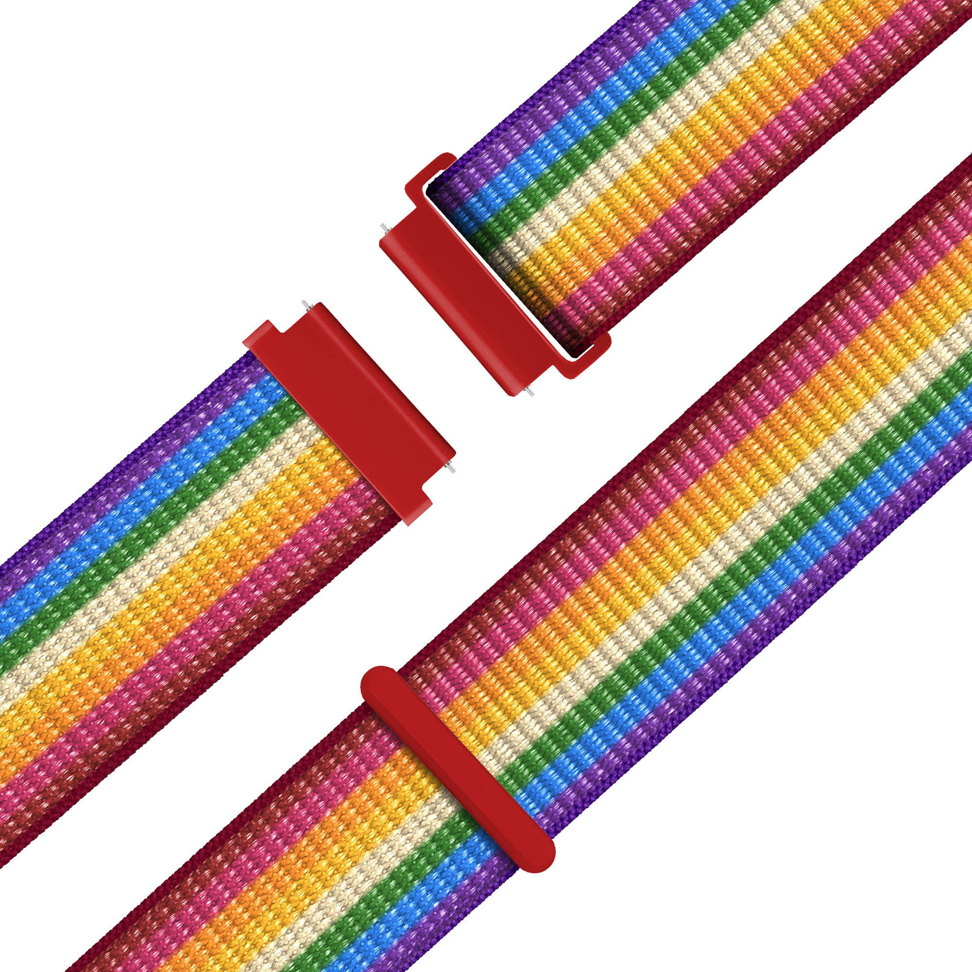 Bandz Garmin Vivomove 3s Nylon Loop Strap (Rainbow)