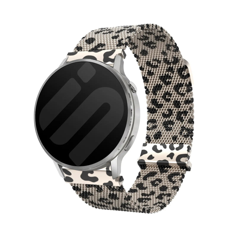 20mm milanese band leopard