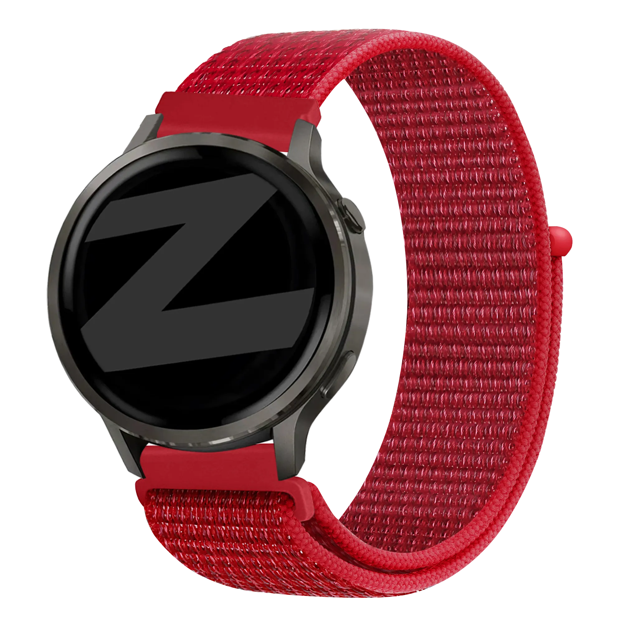 Bandz Garmin Forerunner 55 Nylon Loop Strap (Red)