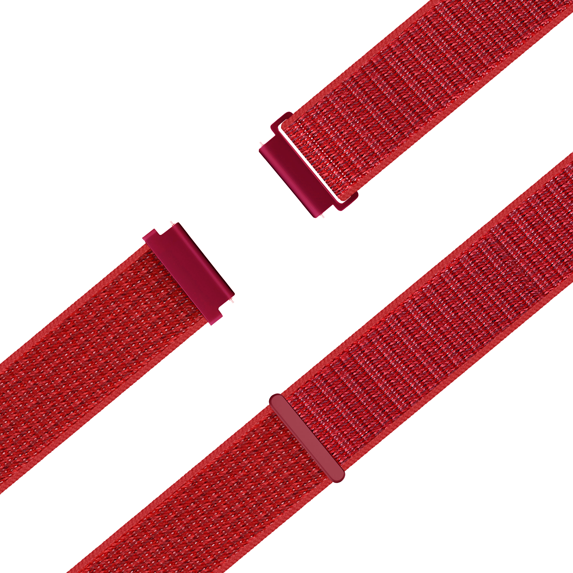 Bandz Garmin Forerunner 645 Nylon Loop Strap (Red)