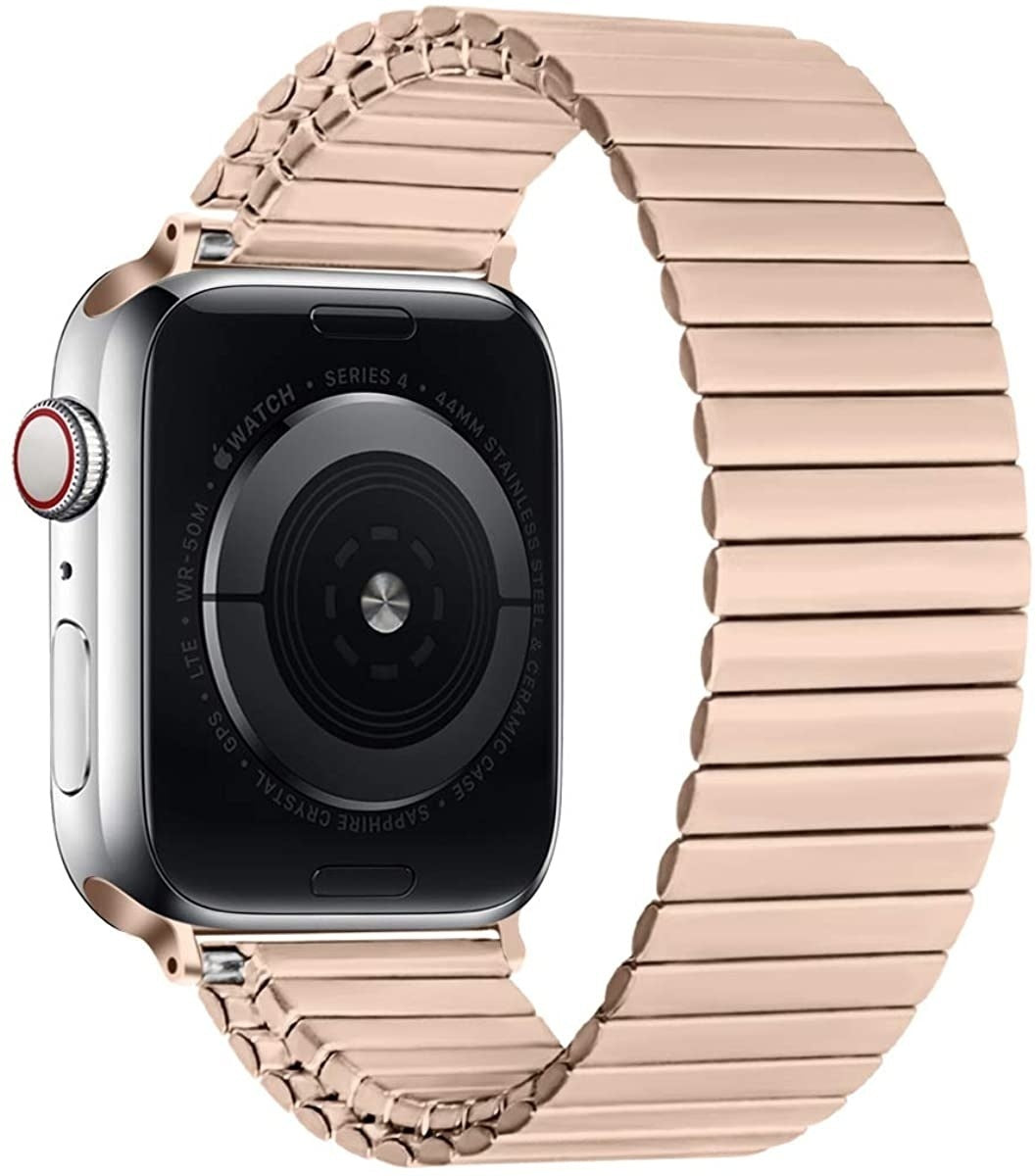 Apple Watch Ultra Elastic Steel Strap (Rose Gold)