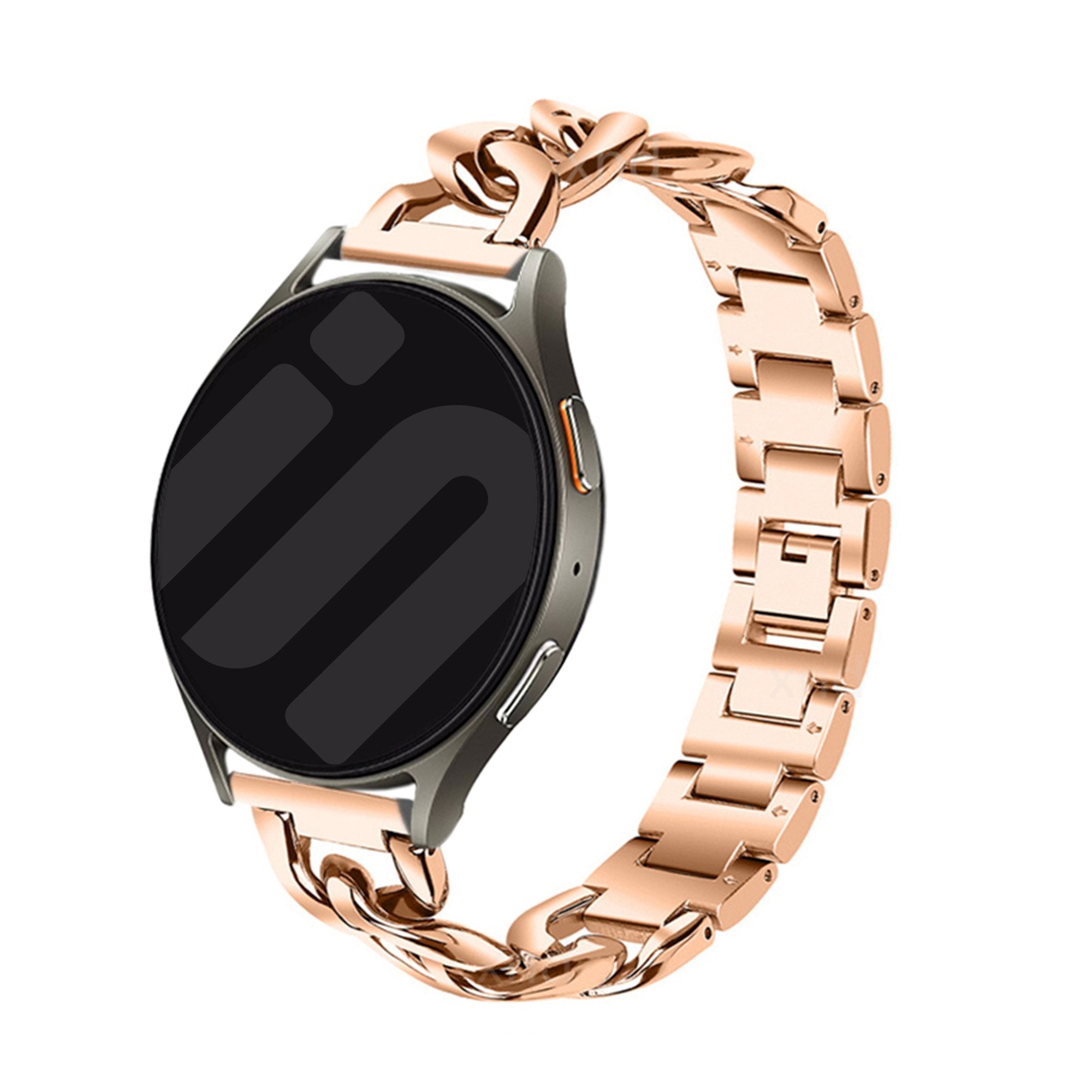 Samsung Galaxy Watch Active Steel Chain Strap (Rose Gold)