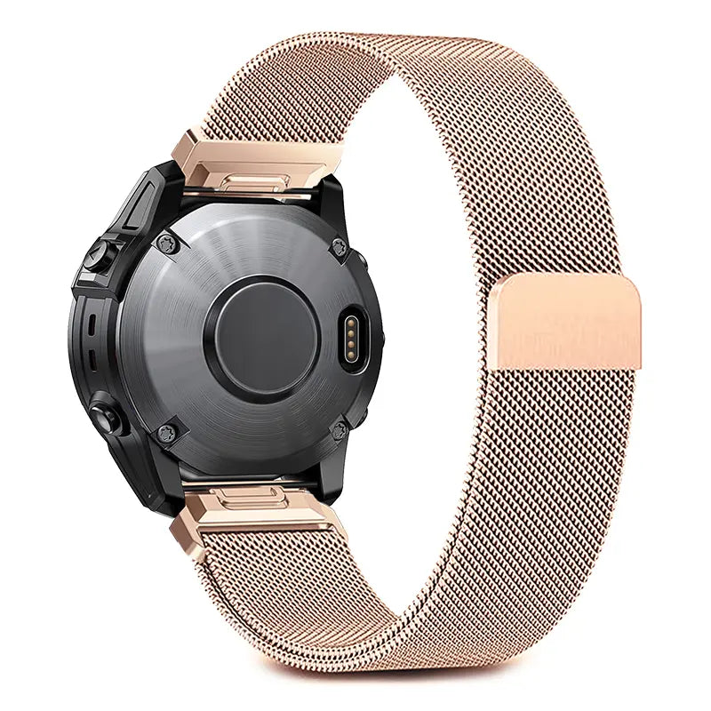 Garmin Fenix 7s Premium Milanese Strap (Rose Gold)