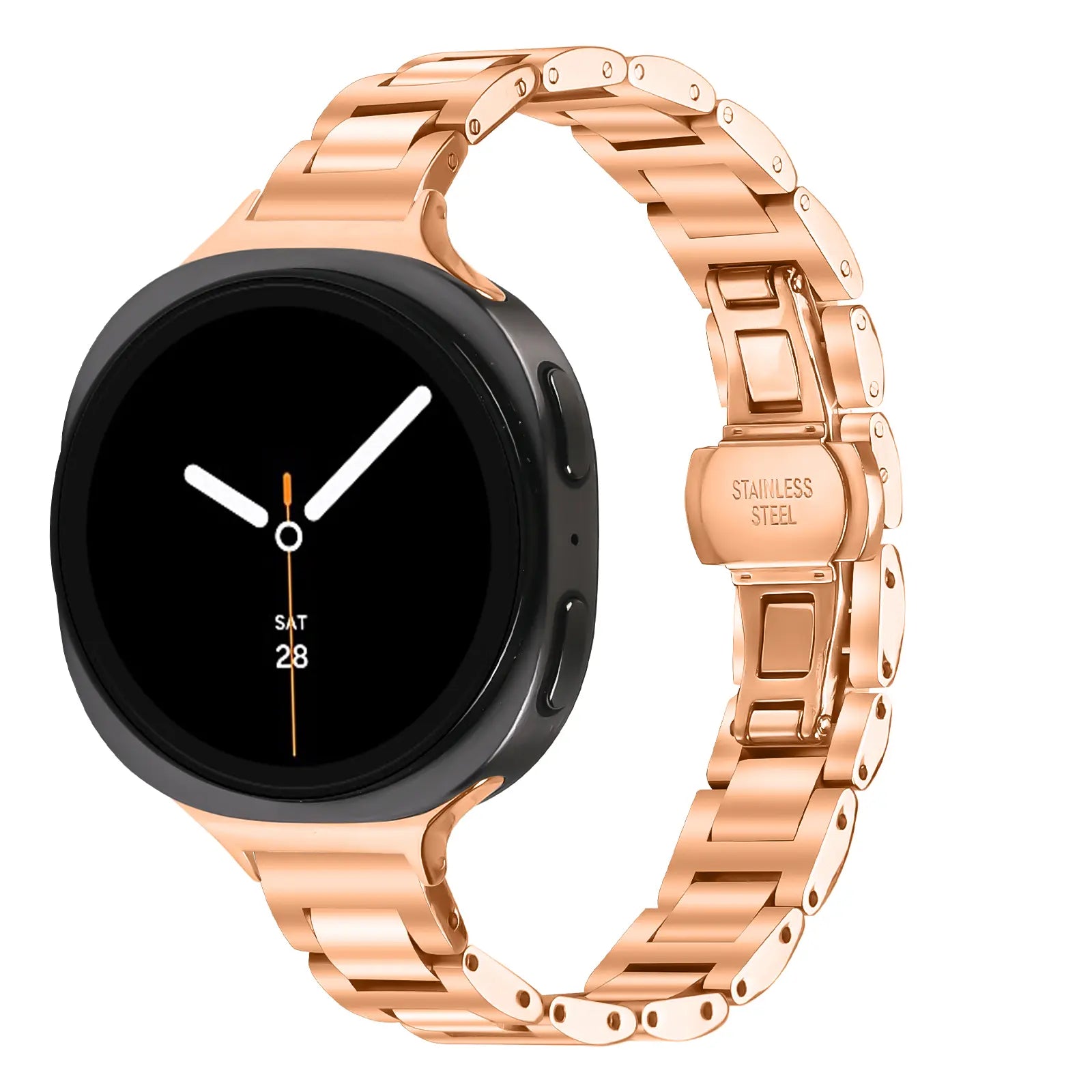 Samsung Galaxy Watch 9 - 44mm Slimfit Steel Strap (Rose Gold)