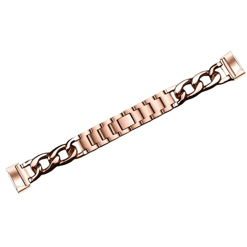 Fitbit Charge 5 Steel Chain Strap (Rose Gold)