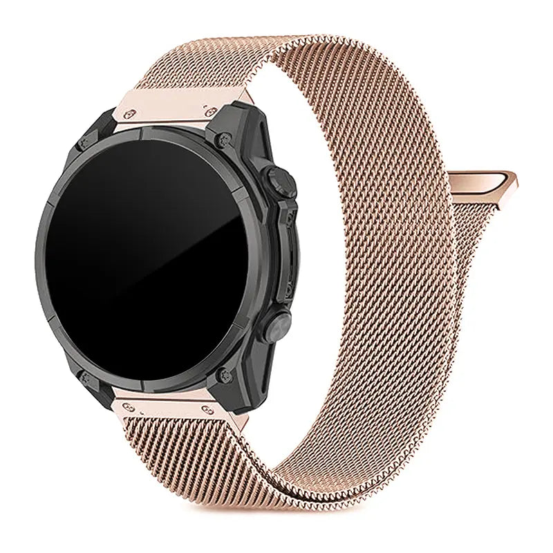 Garmin Fenix 7s Premium Milanese Strap (Rose Gold)