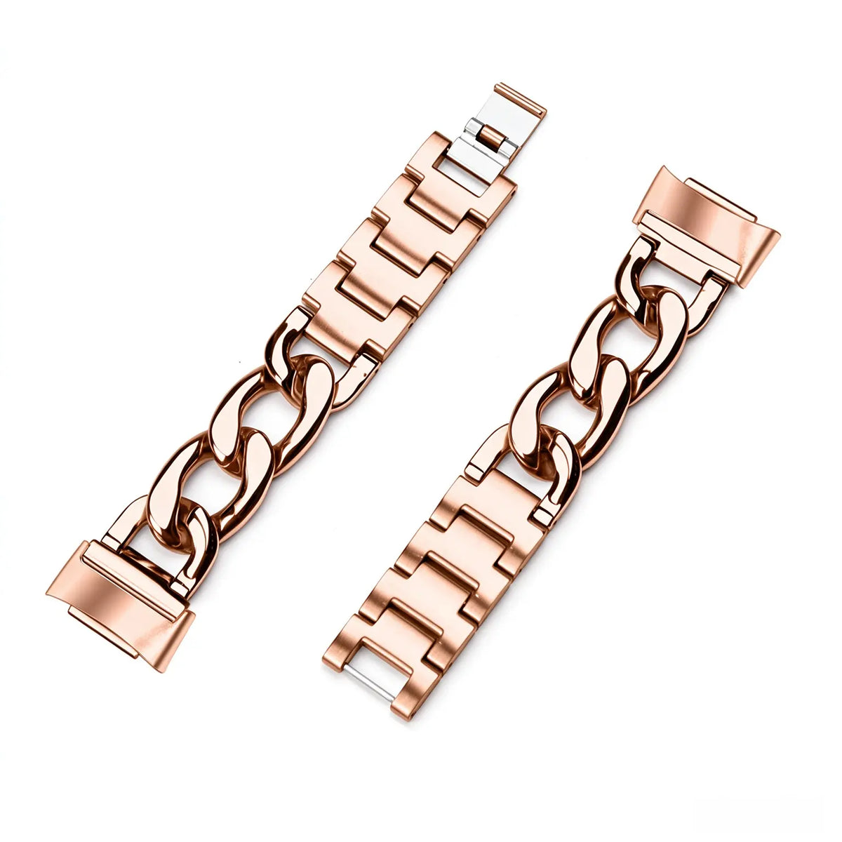 Fitbit Charge 6 Steel Chain Strap (Rose Gold)