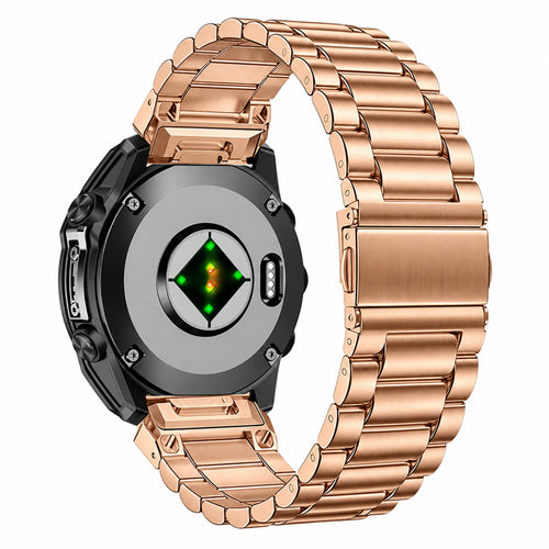 Garmin Approach S72 - 43mm Premium Steel Strap (Rose Gold)