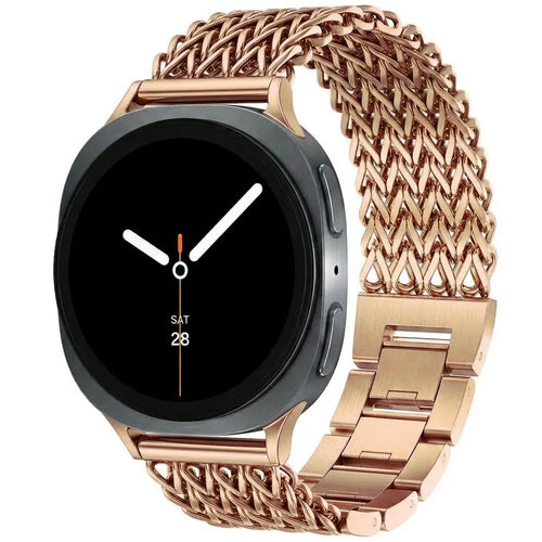 Samsung Galaxy Watch 8 - 40mm Metal Mesh Strap (Rose Gold)