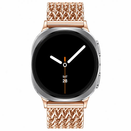 Samsung Galaxy Watch 9 - 44mm Metal Mesh Strap (Rose Gold)