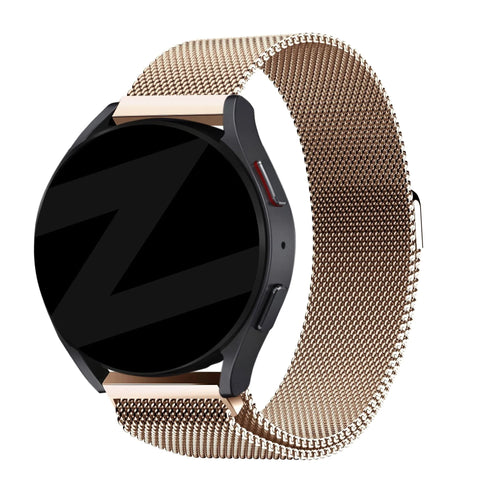 Bandz Coros Apex 42mm Milanese Loop Strap (Rose Gold)