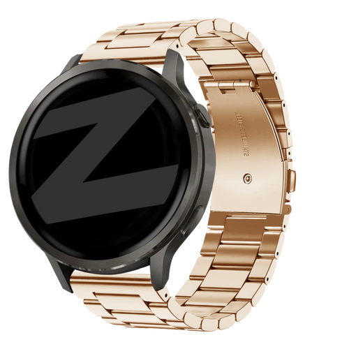 Bandz Garmin Forerunner 170 Steel Strap 'Classic' (Rose Gold)