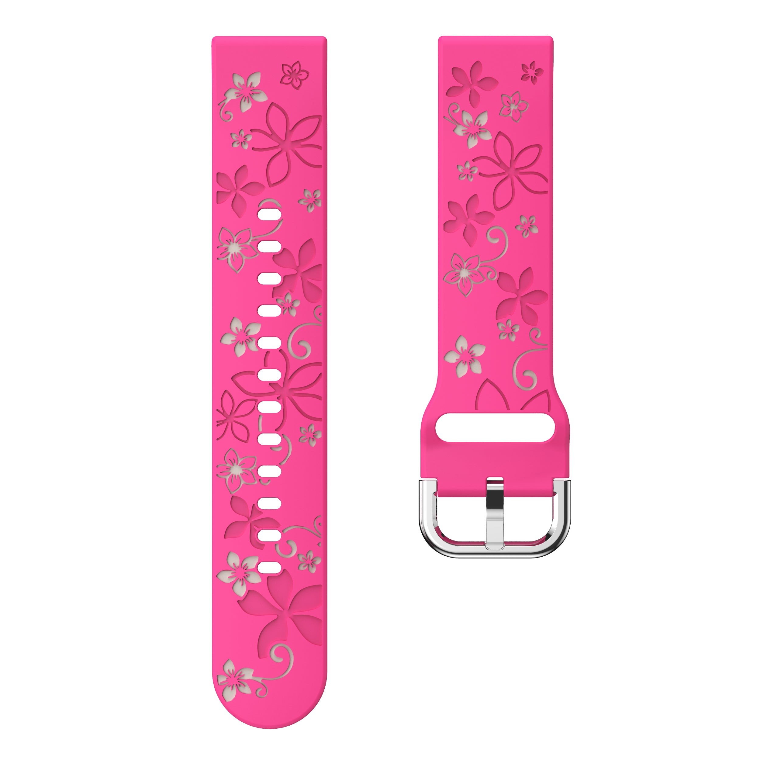 Amazfit GTS 4 Flower Silicone Strap (Bright Pink/Starlight)