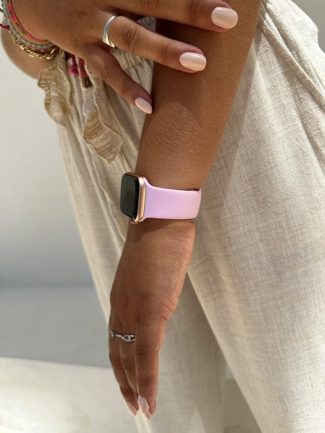 xoxo Wildhearts Apple Watch Silicone Strap (Bright Pink)