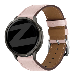 Bandz Garmin Venu 2 Plus Leather Strap 'Deluxe' (Pink)