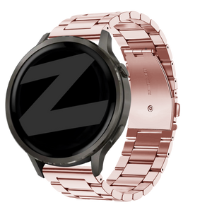 Bandz Garmin Vivoactive 3 Steel Strap 'Classic' (Pink)