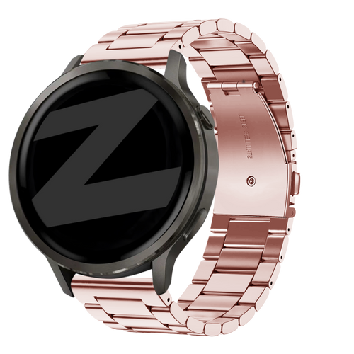 Bandz Garmin Forerunner 165 Steel Strap 'Classic' (Pink)