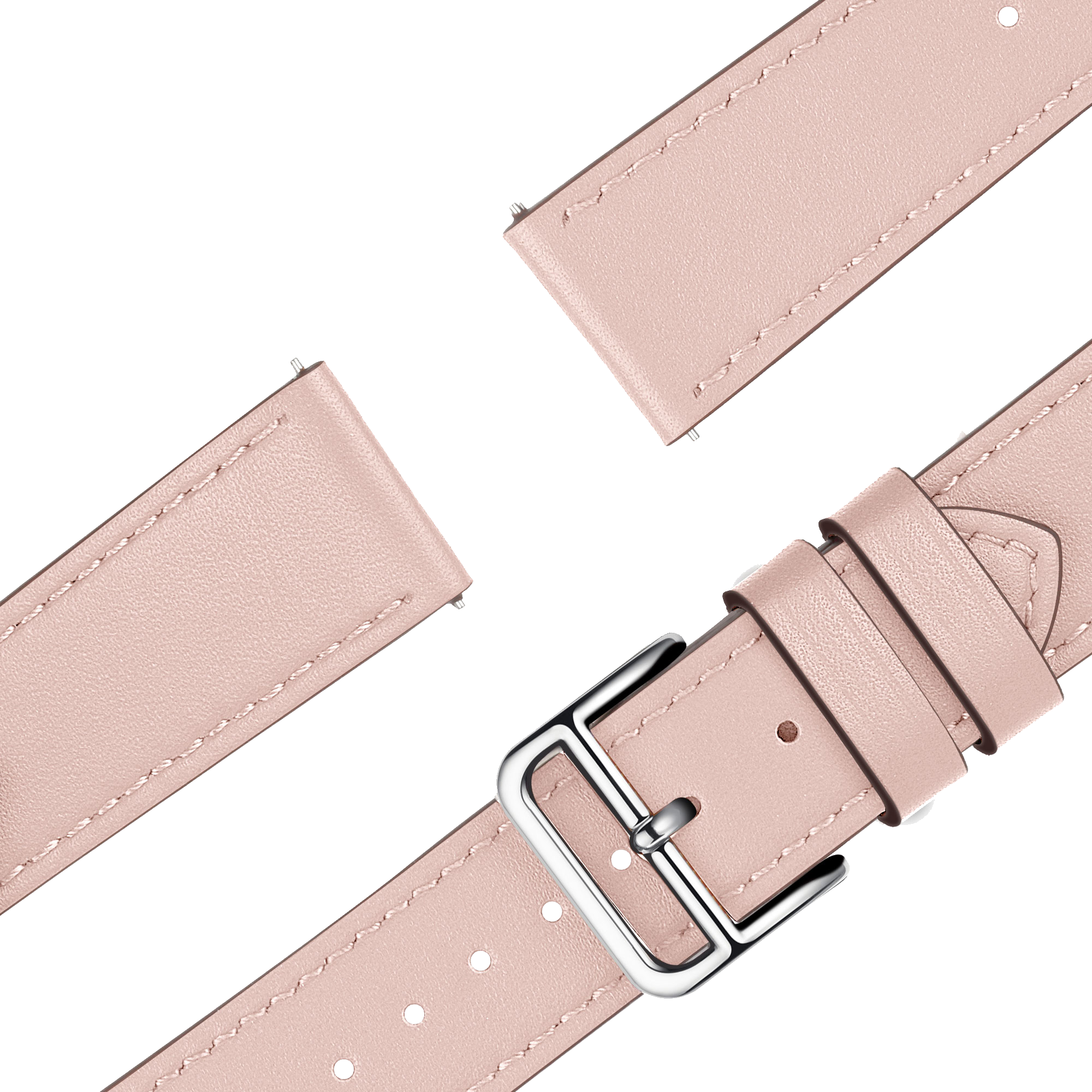 Bandz Garmin Vivomove 3s Leather Strap 'Deluxe' (Pink)