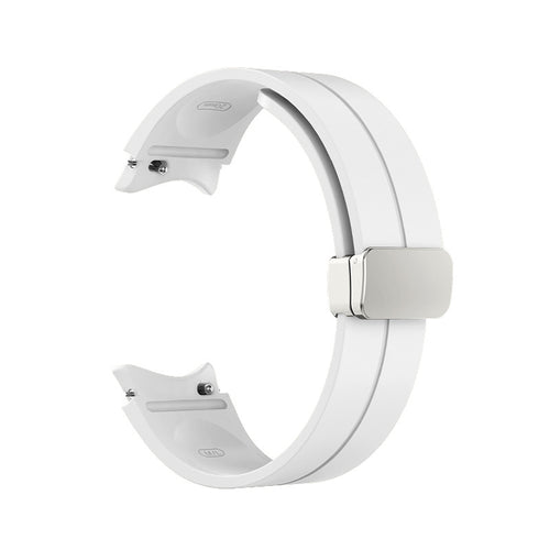 Samsung Galaxy Watch 6 - 44mm Silicone D-Buckle Strap (White)