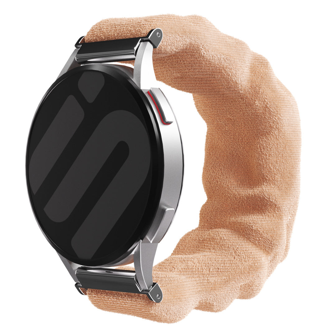 Huawei Watch 5 - 42mm Scrunchie Strap (Beige-Orange)