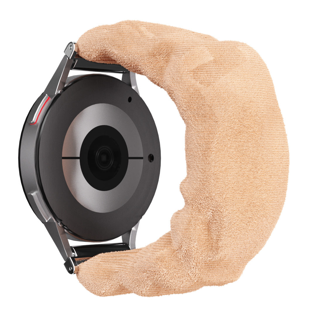 Huawei Watch 5 - 42mm Scrunchie Strap (Beige-Orange)