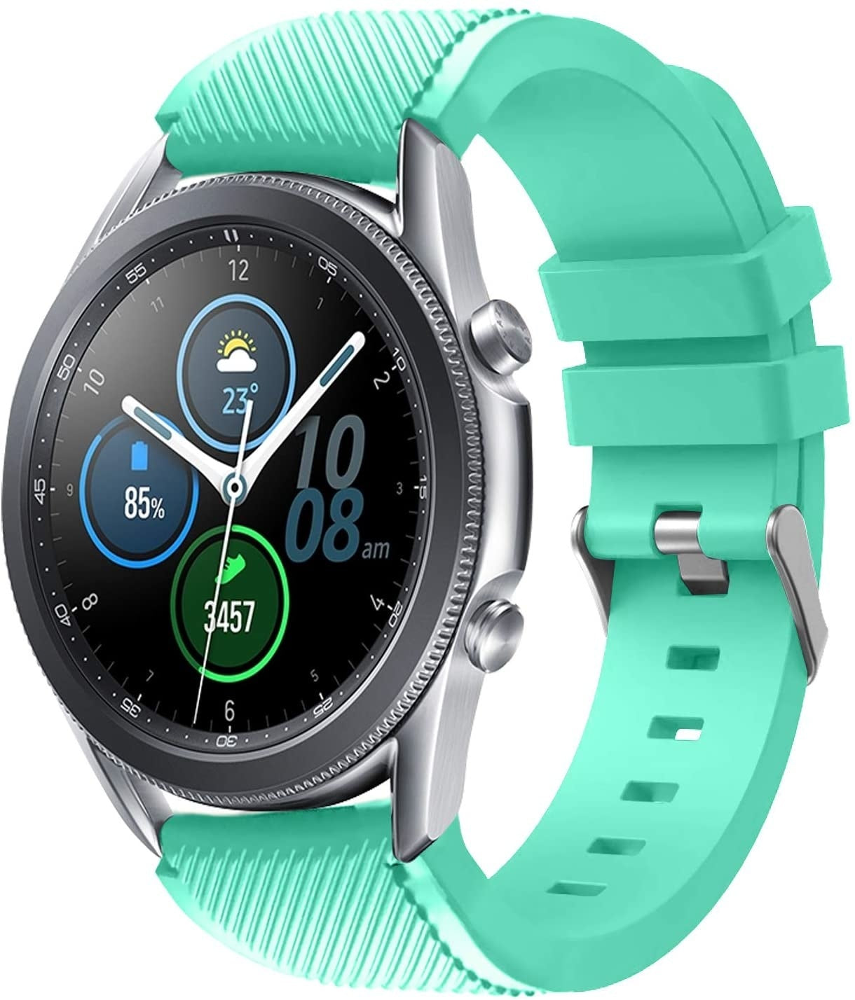 samsung-galaxy-watch-3-45mm-silikonarmband-aqua