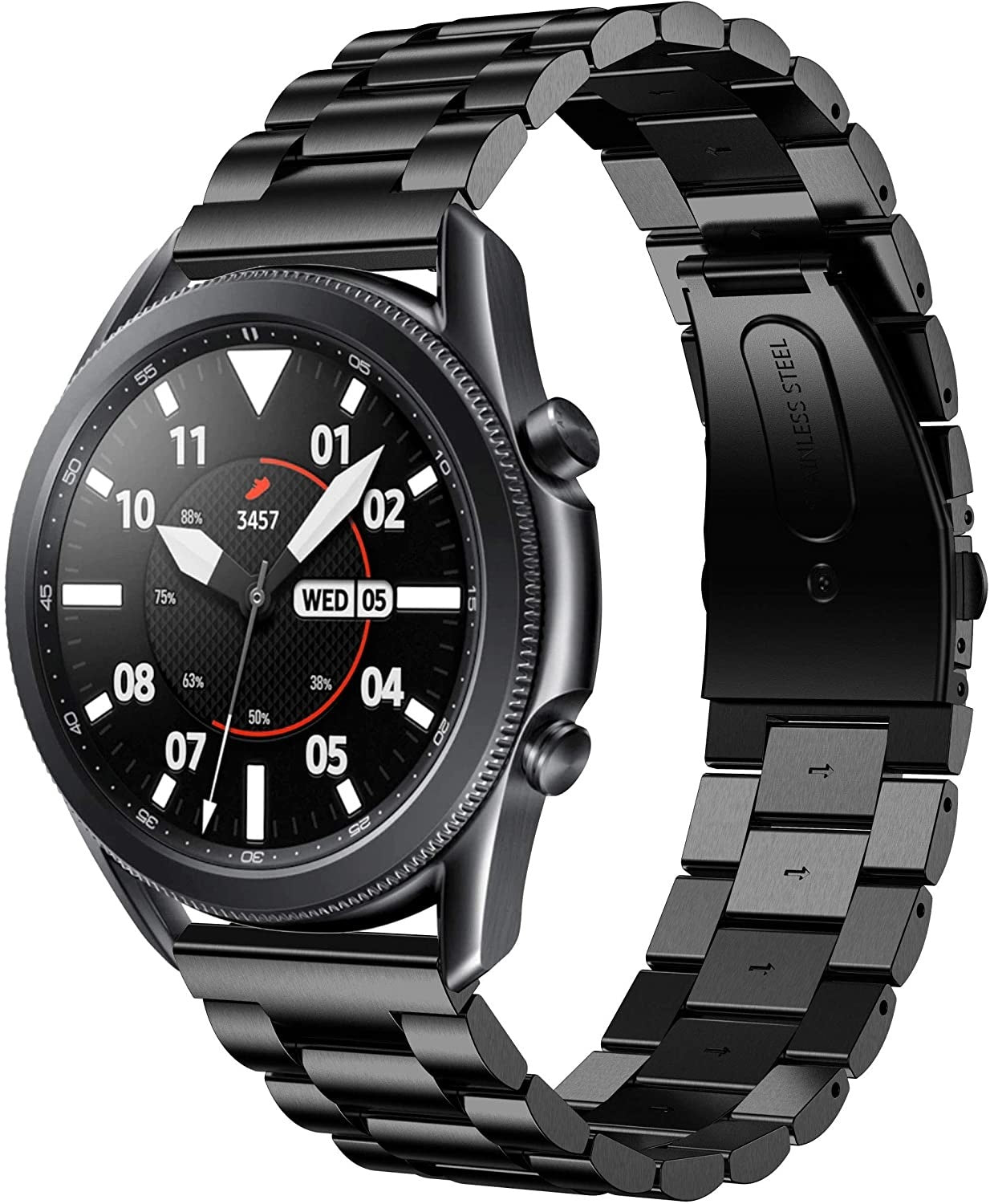 Samsung Galaxy Watch 45mm Steel Strap (Black)