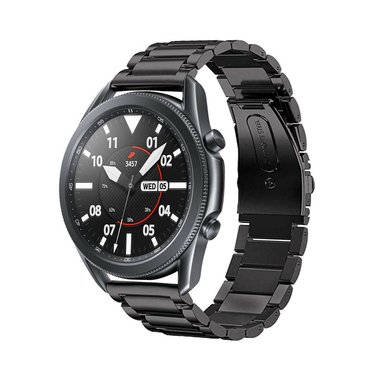Samsung Galaxy Watch 45mm Titanium Strap (Black)1