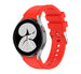 Samsung Galaxy Watch 4 (44mm) Silicone Strap Perfect Fit (Red)