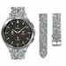 Samsung Galaxy Watch 4 Classic 42mm Glitter Leather Strap (Silver)