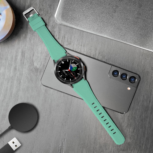 Amazfit Active Twill Silicone Strap (Aqua)