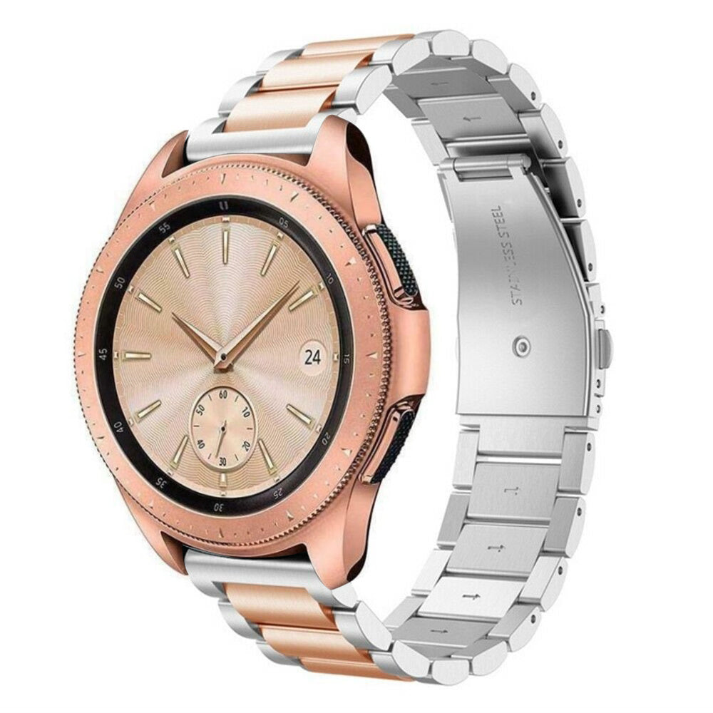 Samsung Galaxy Watch 42mm Steel Strap (Silver/Rose Gold)